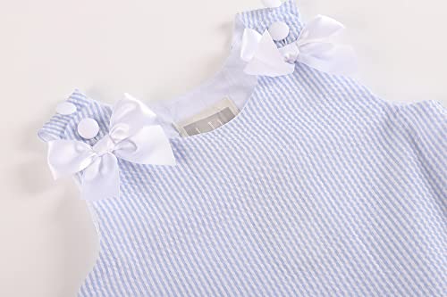 Baby Girls Ruffle Dress with Bows3