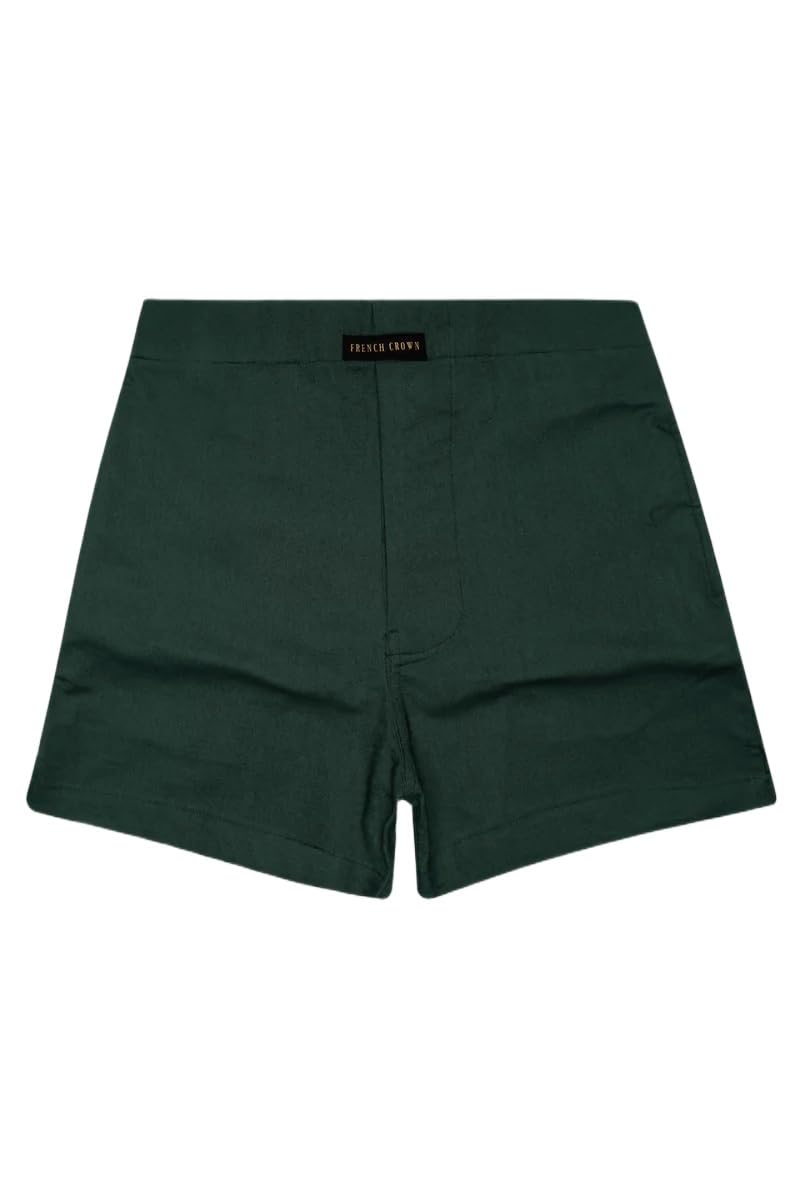 french crown Celtic Green Solid Super Soft Oxford Premium Cotton Boxer-picture-41