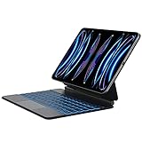 [Präzisions-Trackpad mit Multi-Touch-Gesten]: Die magnetische Tastatur des iPad Pro 12.9 verfügt über ein integriertes Trackpad, mit dem Sie ganz einfach im Internet surfen, die Seite umblättern und zwischen Apps wechseln können. Sie können Ihr iPad durch verschiedene Gesten besser steuern und es ohne Maus bedienen. Hinweis: Bitte aktualisieren Sie Ihr Gerät auf Version 13.4.1 oder neuer, um die Touchpad-Funktion richtig nutzen zu können.