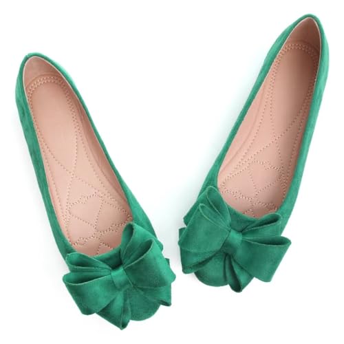 Image of TN TANGNEST Women Fashion Bowknot Flats Comfort Pointed Toe Dress Shoes