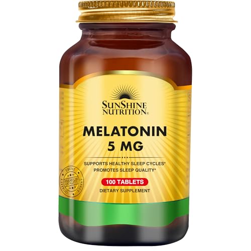 Sunshine Nutrition Melatonin 5mg I Non-Habit Forming I 100 Tablets