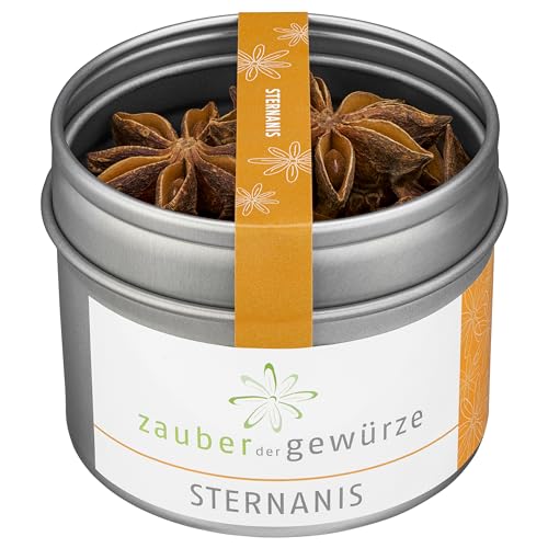Zauber der Gewürze Sternanis - Anis Sterne zum Kochen, Backen & zur Dekoration, 100% Natürlich, 25...