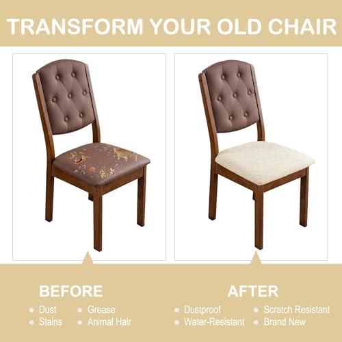 Yueang XZDT Waterproof Seat Cover For Dining Room Chair Seat Covers Washable Kitchen Chair Seat Slipcovers Protector thumb #5