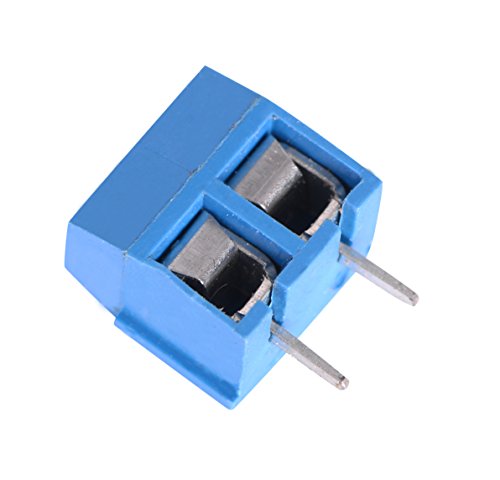 VKLSVAN 60PCS 2 Pin 5.08mm Pitch PCB Mount Screw Terminal Block Connectors Socket Strips 300V/ 16A KF301-2P Straight pins Electronic Circuit terminals - Thumbnail 3