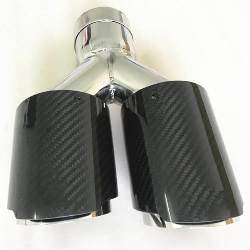 Tuyau d'échappement universel double pour modification de voiture