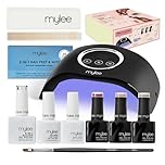 Mylee Mini Kit - Professional Nail Care Set for Beginners at Home – Includes LED Nail Lamp, Nail Gel Polish, Base Coat, Top Coat and Accessories