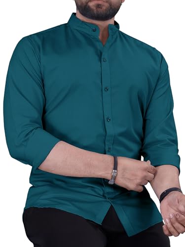 Image of Noble Monk Men's Pure Cotton Regular Fit Formal Shirt |Full Sleeve Men's Shirt