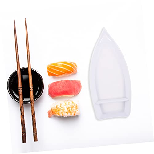 Plato para sushi forma de bote estilo japonés Ipetboom miniatura 5