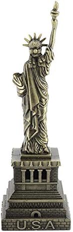 Metal Statue of Liberty, Statue of Liberty Model, Decorative Crafted Statue of Liberty Copper American New York Figurine Souvenirs Home Decoration Metal Gifts(H: 15CM)
