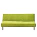 Magik Stretch Solid Color Futon Slipcover Full Or Queen Size Armless Sofa Bed Cover (Green)