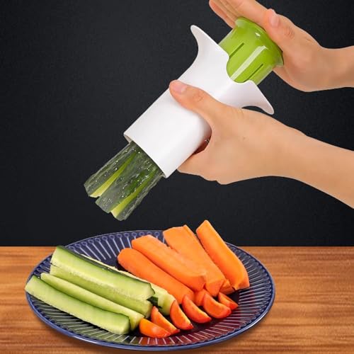 Grape Cutter, Carrot Slicer, Tomato Cutter & Cucumber Slicer in One, Multi Purpose Fruit & Vegetable Cutter,Perfect for Healthy Snacks and Baby Food