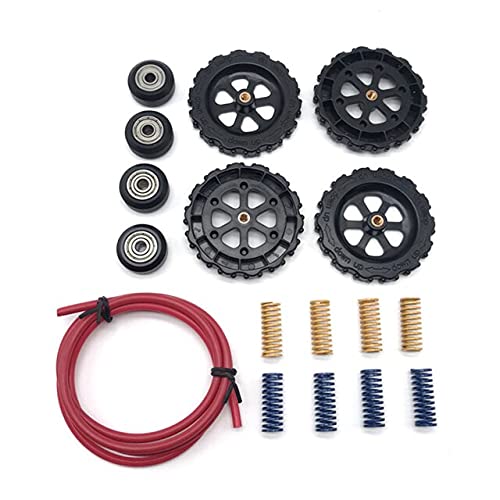 Lysee 3D Printer Parts & Accessories - 625ZZ Wheel Roller Bearing Kit with Nut + 1025 Springs + 24mm Tube Kit for 3D Printer VH99 - (Color: Black)