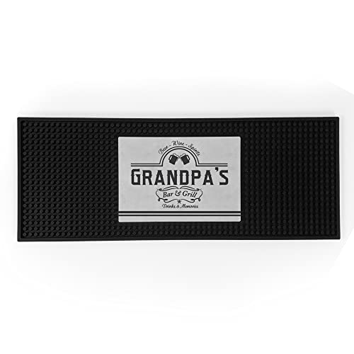 Whiskey Lounge Personalized Bar Mat, 7