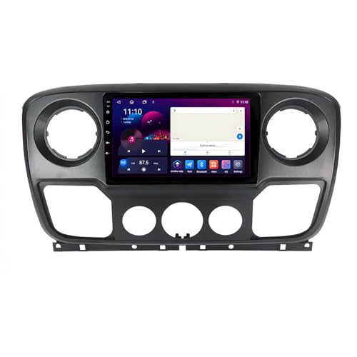 Genérico Radio Android 2 DIN de 10 Pulgadas para Renault Master/Opel Movano/Nissan NV400 (2010-2021) con Pantalla táctil, Controles en el Volante, CarPlay, cámara de visión Trasera AHD y navegación G