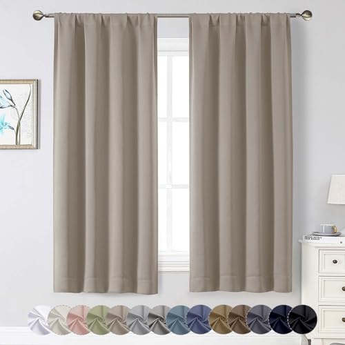 WelvetBLK Stone Blackout Curtains