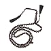 Handmade Natural Tamarind Wood Muslim Rosary 8mm Tasbeeh Prayer Beads - 99 round beads with Copper on tassels Sibha