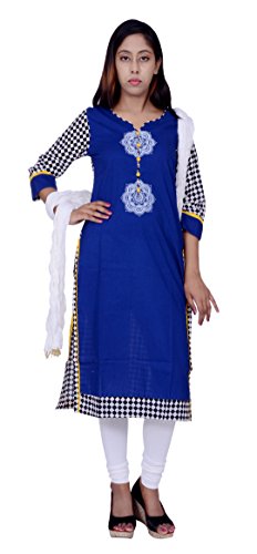 Block Printed Kurta and White Legging 