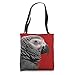 African Grey Parrot, Close up Face, Eye, Beak Tote Bag
