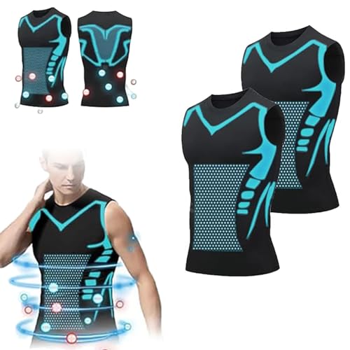 Ironfit Shirt Men, 2025 Shaping Sleeveless Shirt Compression Vest Crewneck Tummy Control Undershirts to Shape Your Body