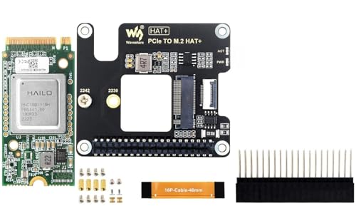 Image of Hailo-8 M.2 AI Accelerator Module Compatible With Raspberry Pi 5, Based On The 26TOPS Hailo-8 AI Processor, With PCIe To M.2 Adapter Board, Supports Linux /Windows Systems (Hailo-8 Acce A)