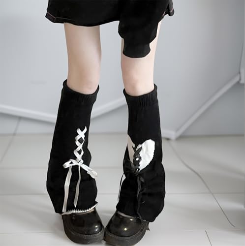Image of Goth Leg Warmers Women Japanese Gothic Y2k Harajuku Grunge Emo Punk 80s