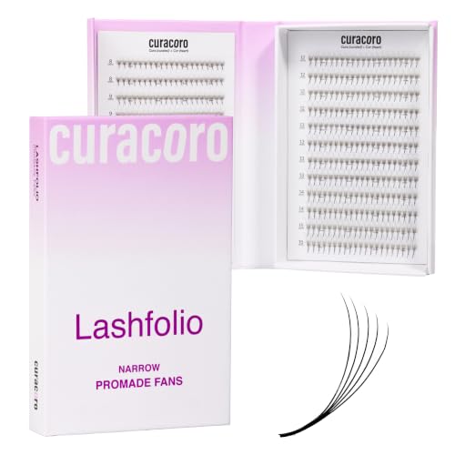 Curacoro LashFolio Ventilateurs prêts-à-coller 8D-0.05 CC curl 8-15mm