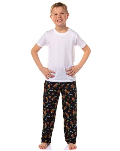 Scooby Doo Boys Pjs Ruh-Roh Snacks All Over Print Lounge Sleepwear Pajama Pants2
