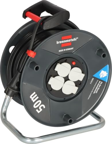 Brennenstuhl Garant V2 Kabeltrommel 50m Kabel, Kabel: H05VV-F 3G1,5