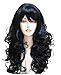 Wigbuy Hair Wigs Wavy Curly 24inche Long Hair for Women (1B)