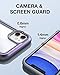 Raptic Shield for iPhone 11 - Shockproof Clear Case, Military 10ft Drop Tested, Durable Aluminum Frame, Anti-Yellowing Technology, Purple