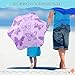 decor gift Kids Outdoor Umbrella Fashion Lilac Butterflies Windproof Umbrella with Reflective Strip for Girls Boys Pinch-Proof