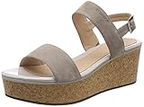  Stonefly Diva 1 Velour, Zapatos con Plataforma Mujer, Beige (Taupe Brown 075), 38 EU