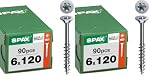 SPAX – SPAX Universalschraube 6 x 120 mm, 90 St., Senkkopf T30, Tei