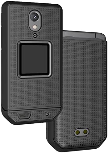 Nakedcellphone Plastic Case For Cat S22 Flip Phone, Plastic Slim Hard Shell Protector Cover - Black