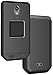 Case with Clip for CAT S22 Flip Phone, Nakedcellphone [Black] Slim Hard Shell Cover and [Rotating/Ratchet] Belt Hip Holster Holder Combo