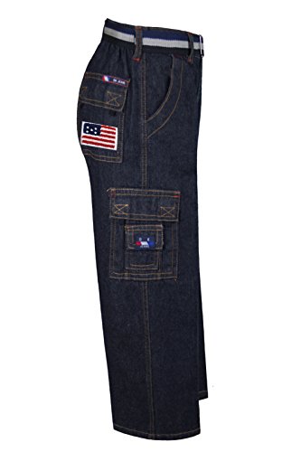 Boys Toddler Teen Denim Jeans Bottom Belt Stars & Stripes 2-14 Yrs2