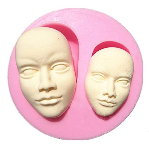 Silikonform in Gesichtsform für Schokolade, Modelliermasse, Kuchen, Fondant, Backutensil