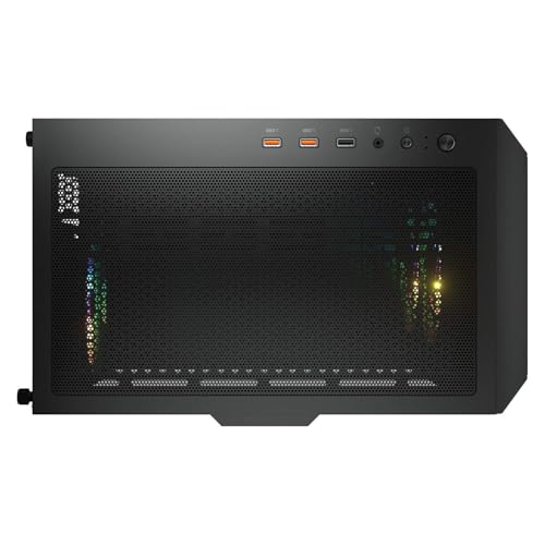 Image of Cougar Gaming Duoface Mid Tower Case Series, Supporting 390mm Graphics Card, Incredible RGB Lighting, Two Distinct Front Panels Included, Mesh and Tempered Glass (Duoface RGB - Black)