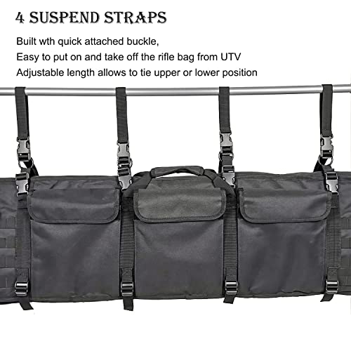 Buraku Utv Gun Rack Rifle Holder Storage Bag Waterproof Dust Resistant Hunting Long Shotgun Carrier For Powersports Vehicle Atv Utv Gun Storage #TOP2
