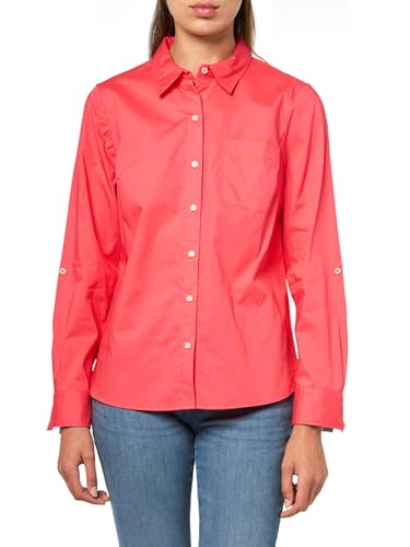 Image of Nautica Women's Button Front Long Sleeve Roll Tab Shirt