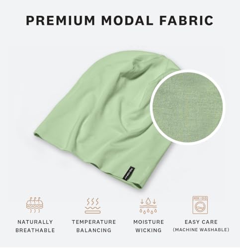 Image of Summer T-Shirt Beanie for Men & Women - Soft Modal - Slouchy Style