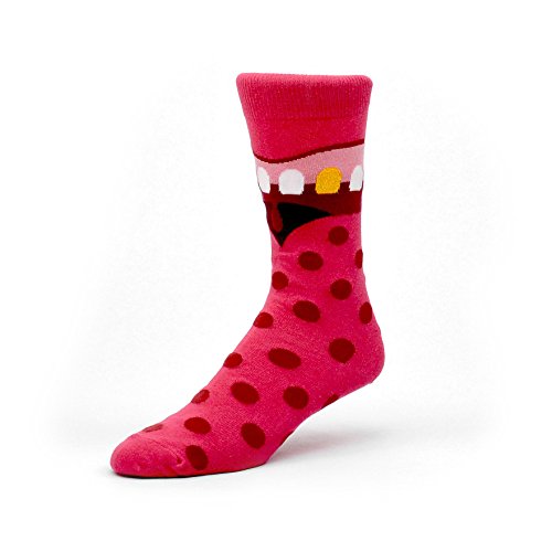 Ashi Dashi Mouth Socks (Unisex ML),Red,Medium/Large