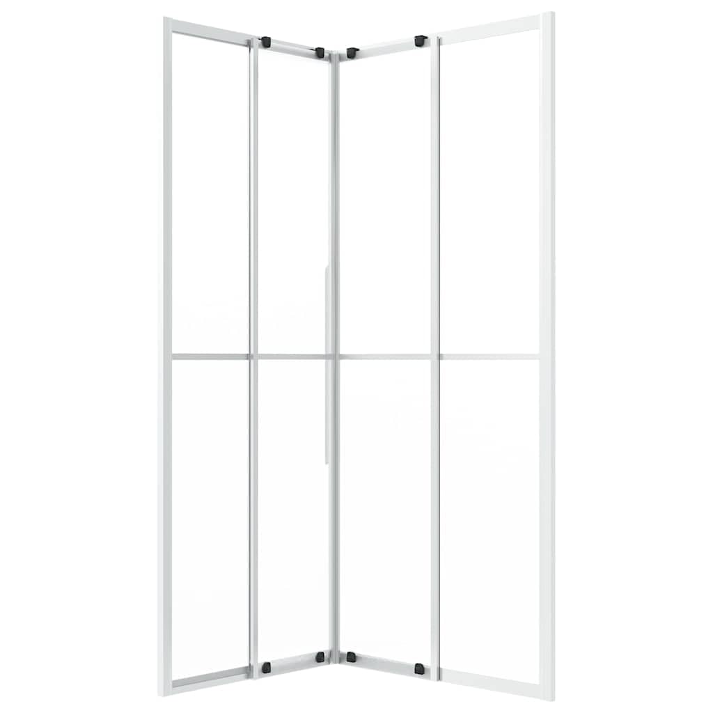 Cabina de ducha ESG mate, 90 x 70 x 180 cm, con marco de aluminio, ahorra espacio, ducha esquinera, mampara de ducha mate, puerta corredera silenciosa, incluye accesorios de montaje para baño