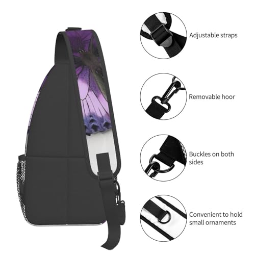 Bolso Cruzado Masculino Tipo Bandolera con Estampado de Mariposa miniatura 5