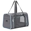 A 4 Pet Transportbox Katze & Hund, Erweiterbare Hundetasche Transporttasche Katze und Hund Faltbare Tragetasche Flugtasche für Katze und Hund