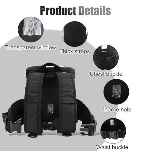 HJSSAA Rucksack für Sauerstoffgerät,Tragbar Sauerstoffkonzentrator Rucksack Kompatibel mit Inogen One G5 und Inogen One Rove 6, Reisetasche für Mobile Sauerstoffgerät(schwarz)