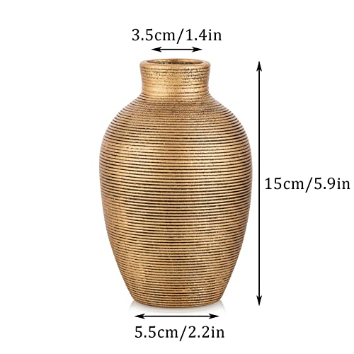 Sziqiqi-Or-Vases-en-Ceramique-pour-Fleurs-Petits-Vases-Decoratifs-pour-Le-Salon-Vases-Faits-a-la-Main-pour-Fleur-Decoration-Piece-Maitresse-de-Table-Moderne-Vases