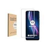 Shunwige Displayschutz aus gehärtetem Glas, entworfen für Moto One Fusion+, gehärtetes Glas / Ausrichtungsrahmen / kratzfest / deckt nur den Anzeigebereich ab
