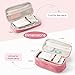 GuanQiao Large Capacity Pink Pencil Case: Cute Zipper Pouch For Girls & Women. Expandable Preppy Style, Large Storage Organizer For School, Home & Office Supplies