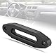 Fairlead, 6-Zoll-Schwarzes Aluminium-Fairlead für Synthetisches Windenseilkabel, ATV, Kfz-Motor, Chassisteile, Windenzubehör